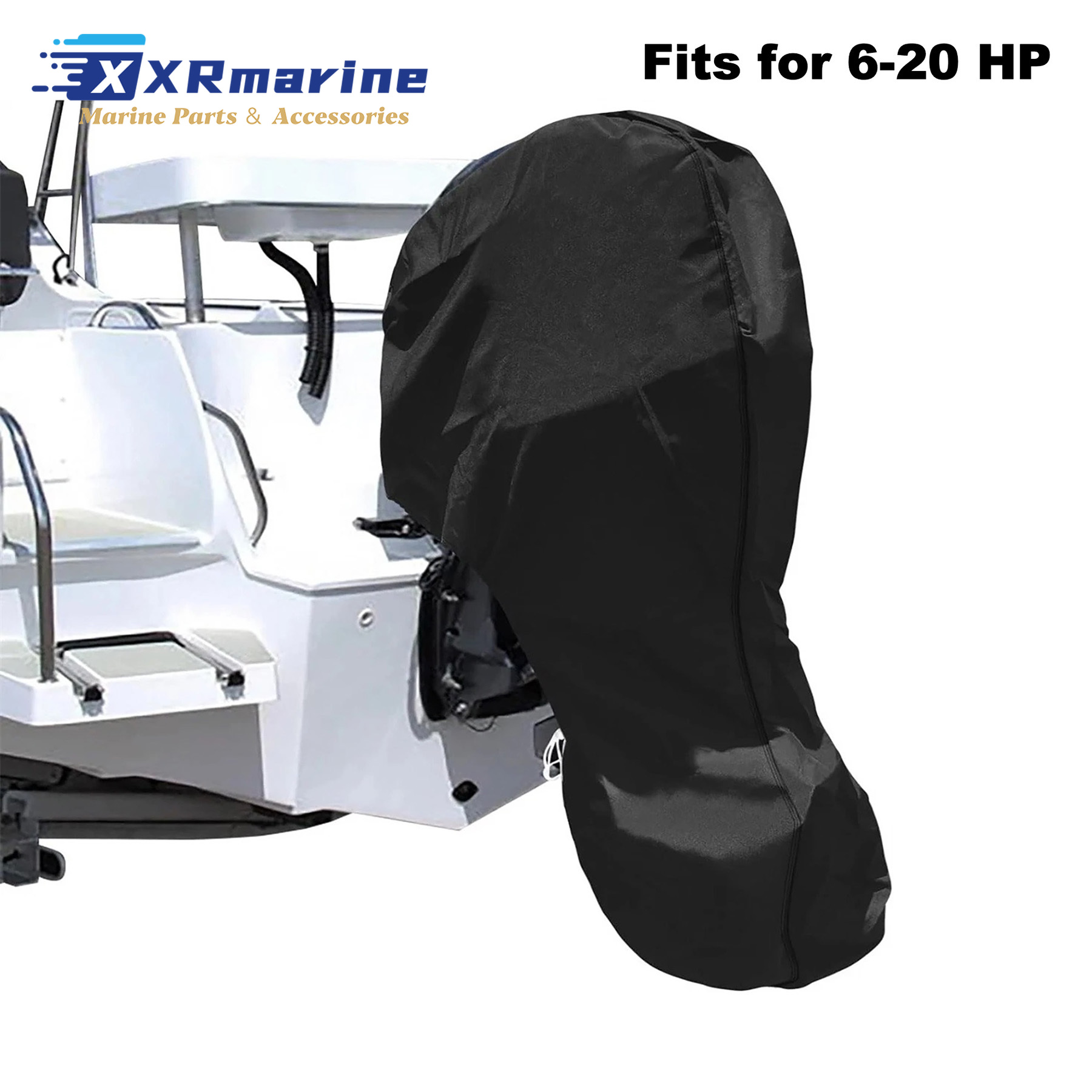 Fishing Boat Cover - 船外機カバー マーキュリー、ヤマハ、ホンダ、スズキ、トーハツ、ジョンソン、エビンルード 4、5、6、8、9.9、10、15、20馬力 フルボートエンジン対応
