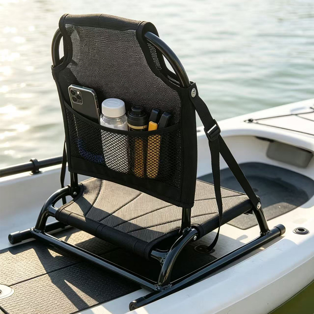 Fishing Boat Aluminum - アルミ製ポータブル背もたれシートクッション カヤック SUP パドルボード 釣り サーフボード用