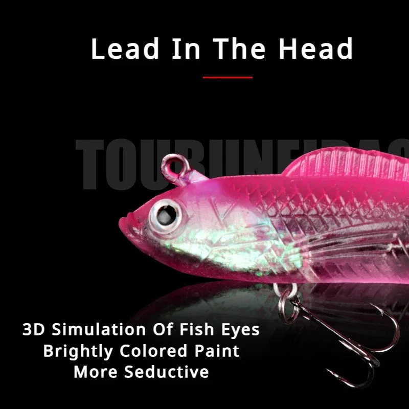 10 個のルアーベイト、T テールリールテール 3D アイズ - Fishing Boat Anchor のレビューと価格
